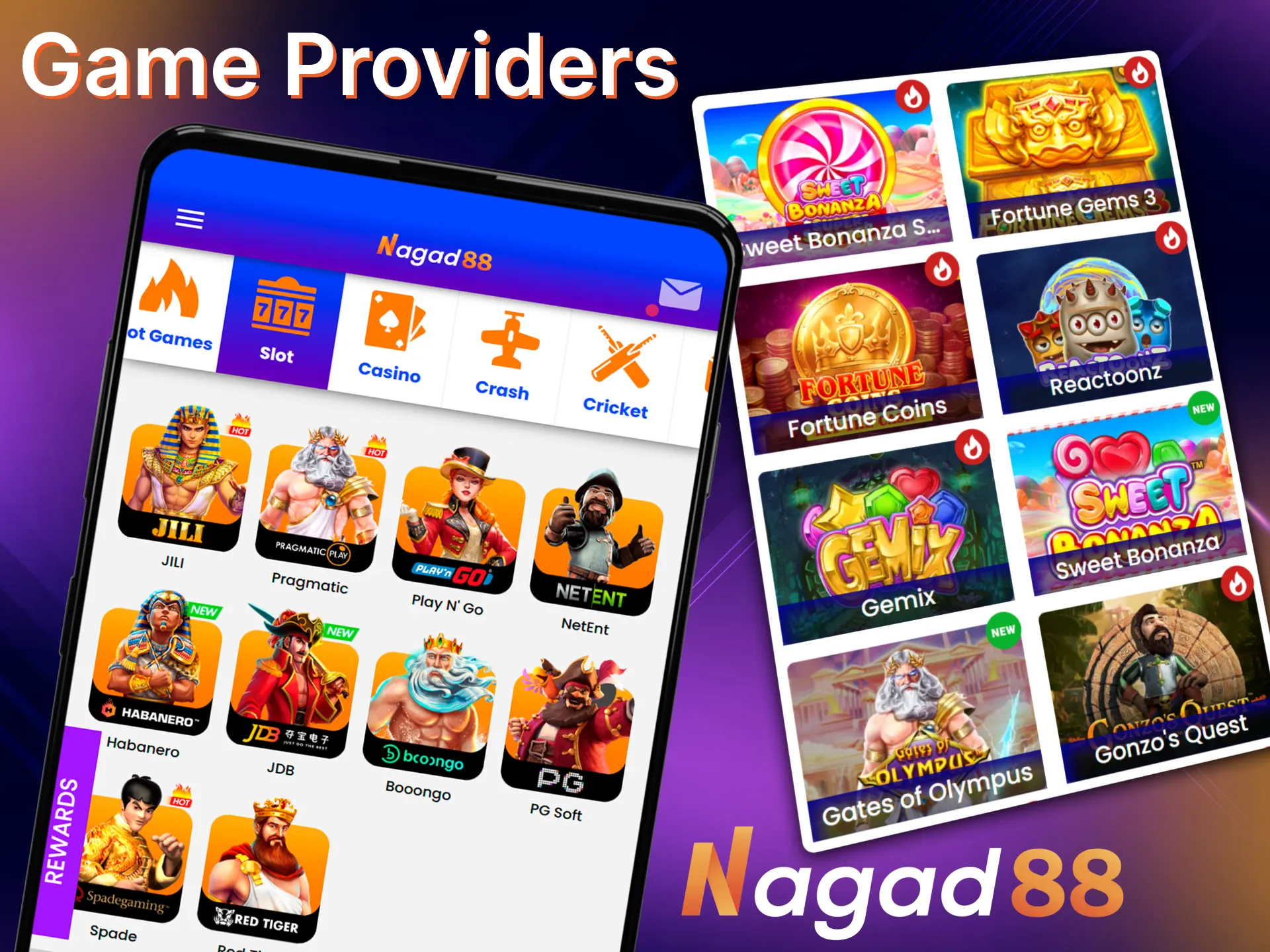 Choose certified casino game developers available on the MCW Promotions app.