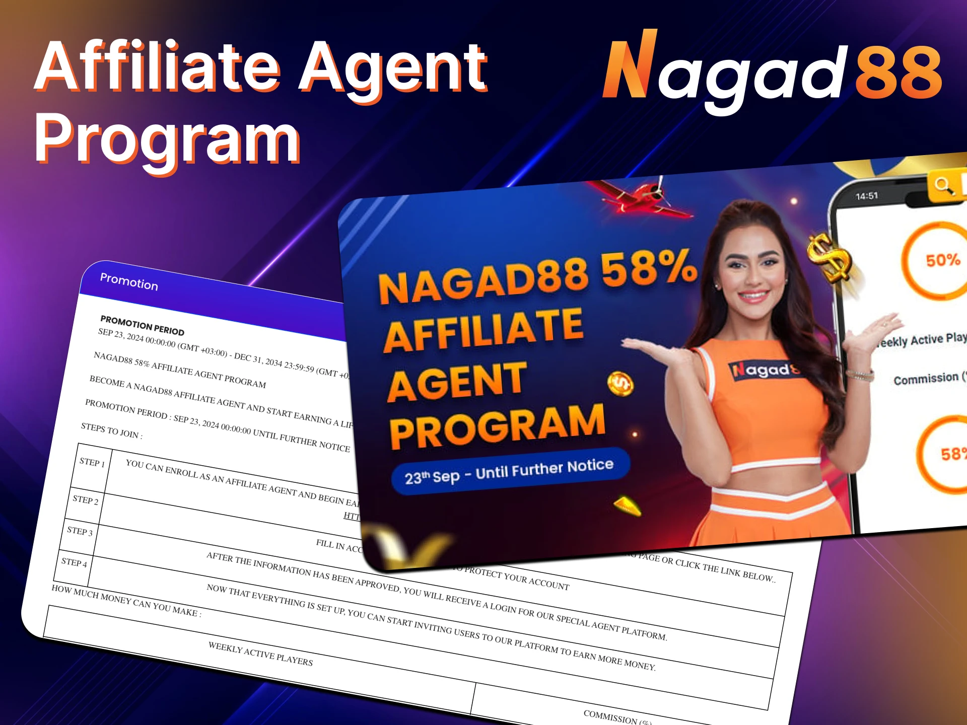 Grow with the affiliate agent program at MCW Promotions.