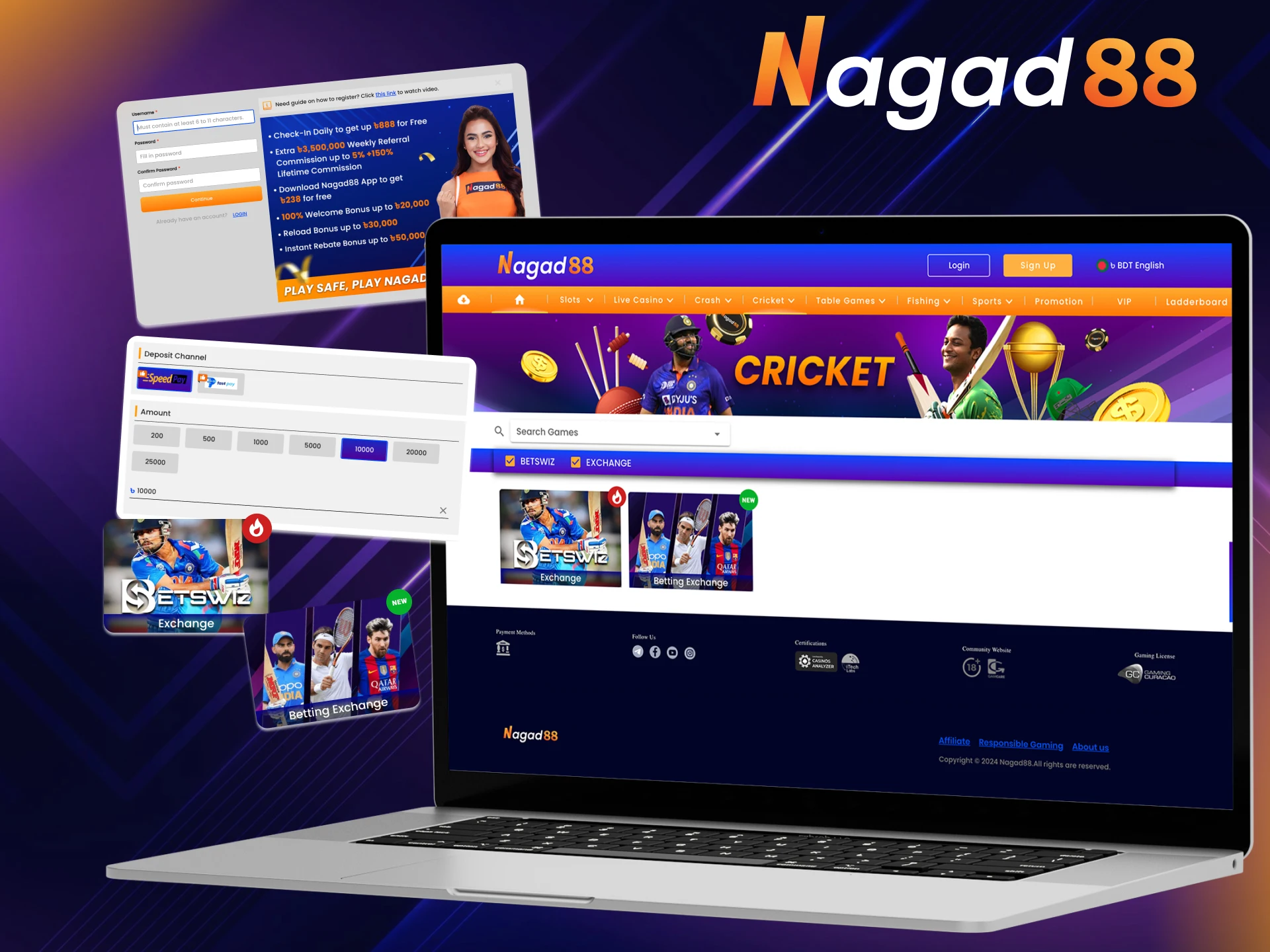 Follow the instructions and place your bets on cricket matches at MCW Promotions .