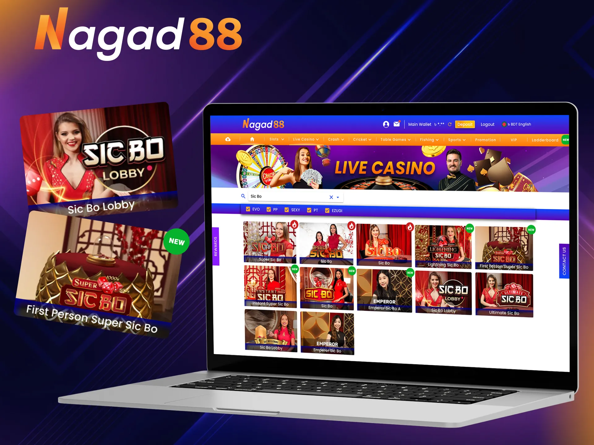 Playtech Sic Bo Deluxe on MCW Promotions brings unthinkable excitement to the traditional dice game.