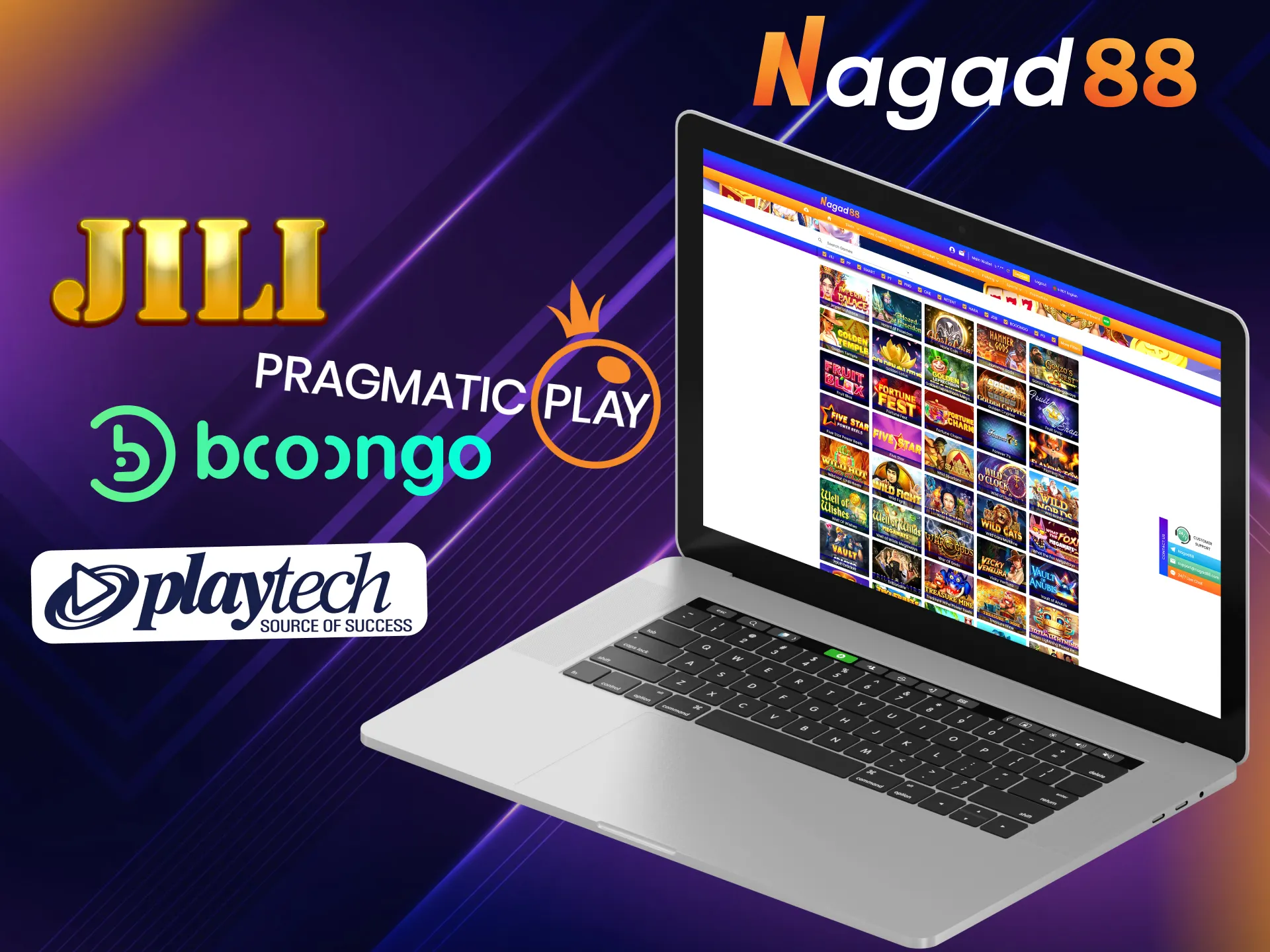 MCW Promotions cooperates with the best gaming providers.