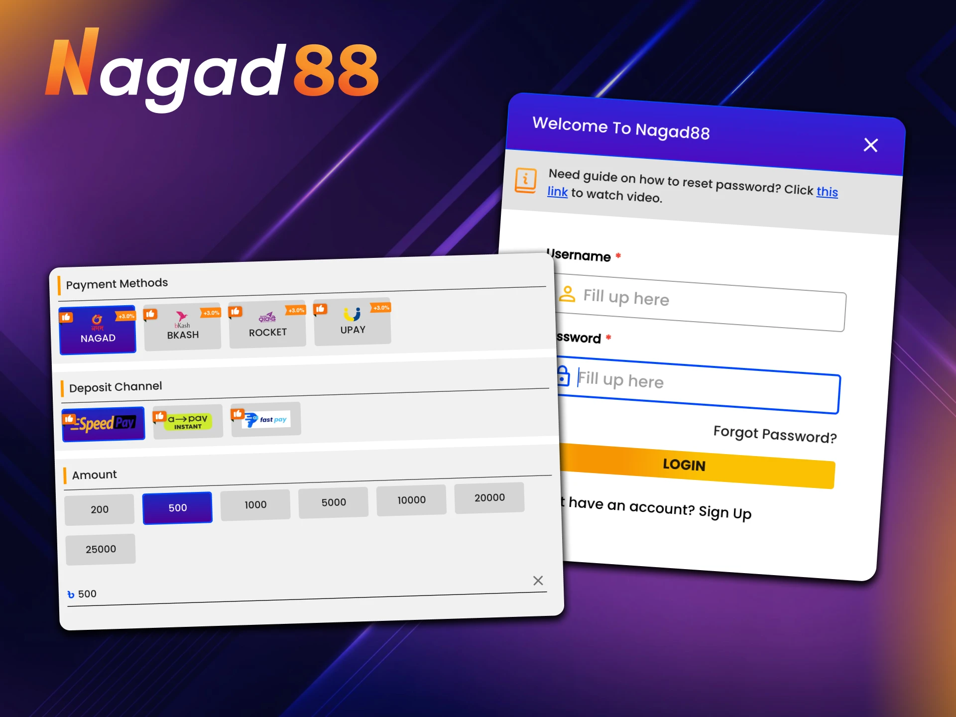 Follow the steps to start playing table games at MCW Promotions.